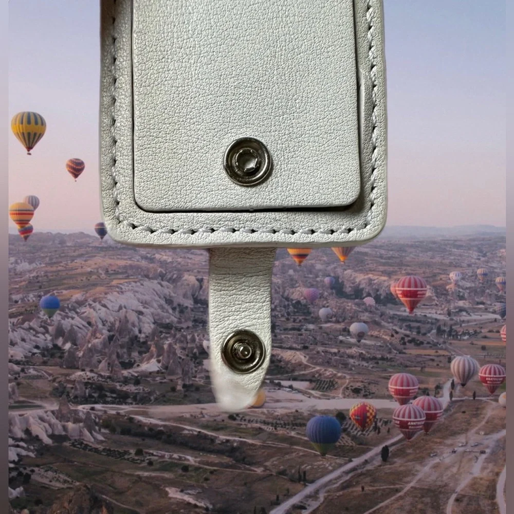 Coach white leather